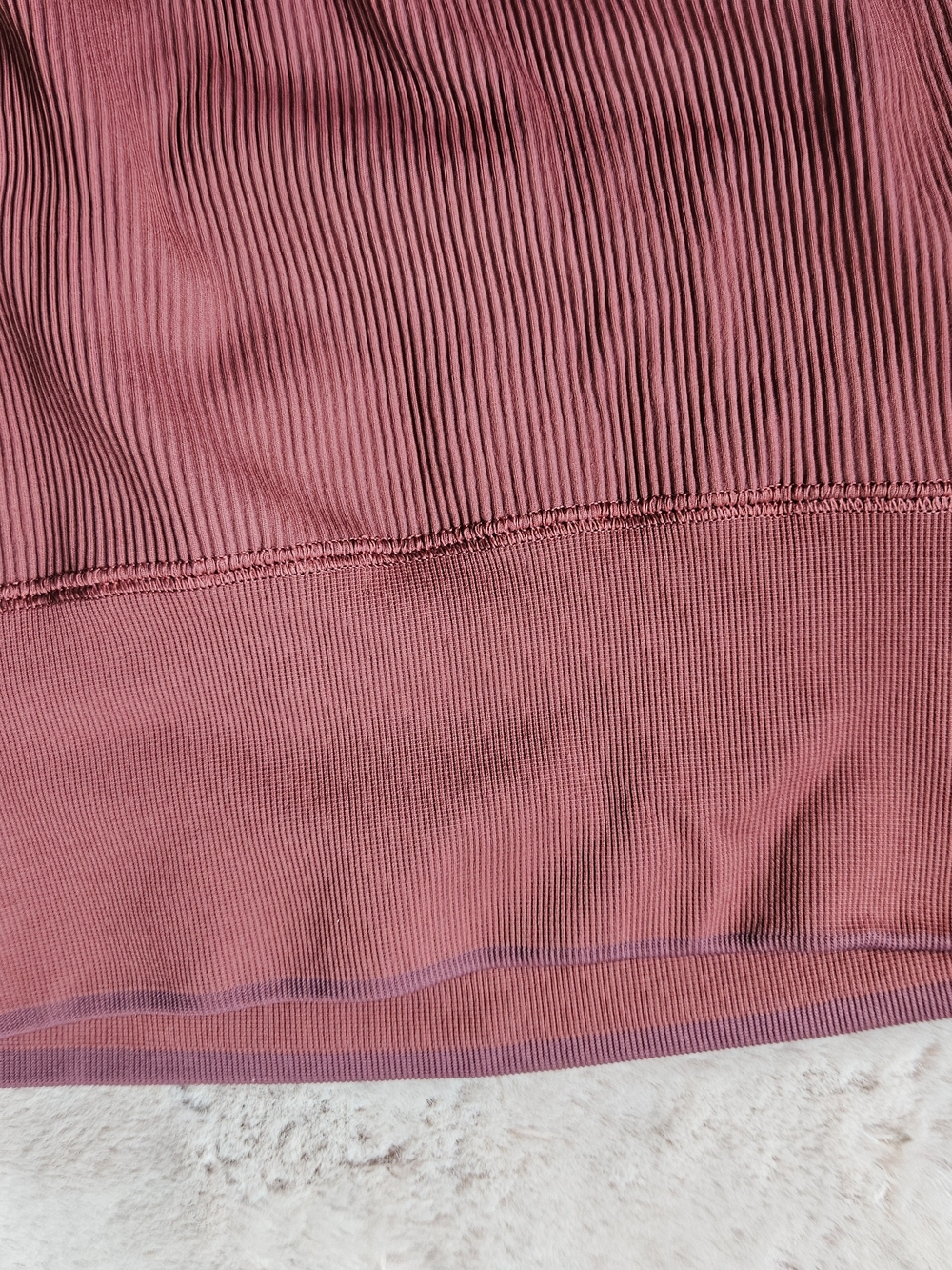 CK Seamless High-Waist Ribbed Leggings - Dusty Rose - Picture 5 of 16